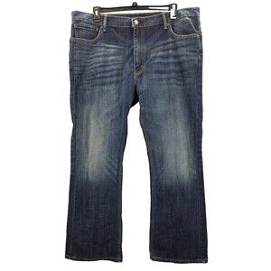 Levi's 527 Mens Slim Bootcut Jeans  Dark Blue Denim Western Cowboy 42 x 30